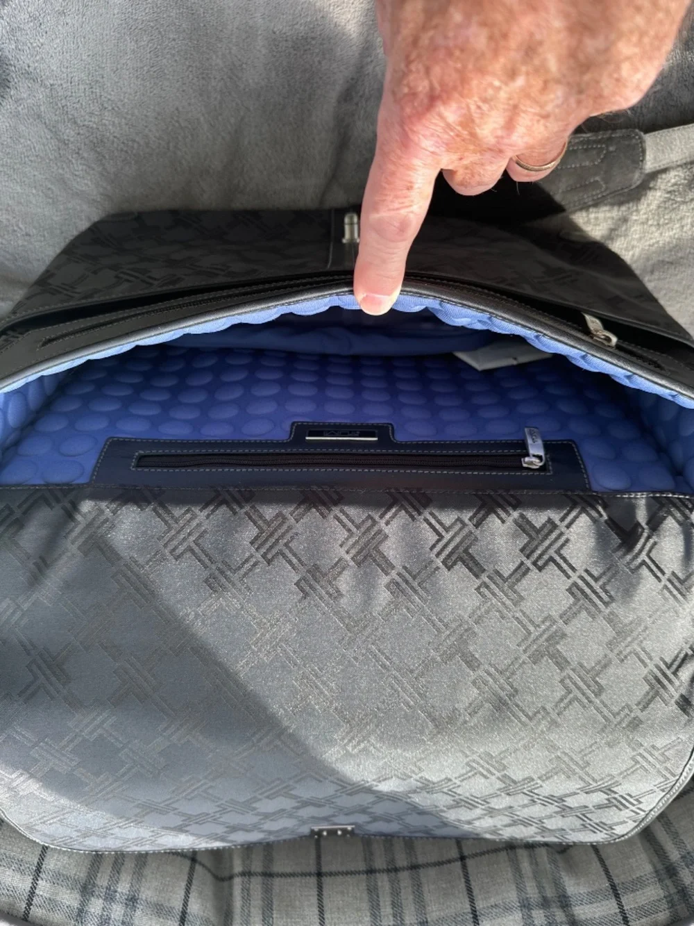 TUMI padded computer briefcase